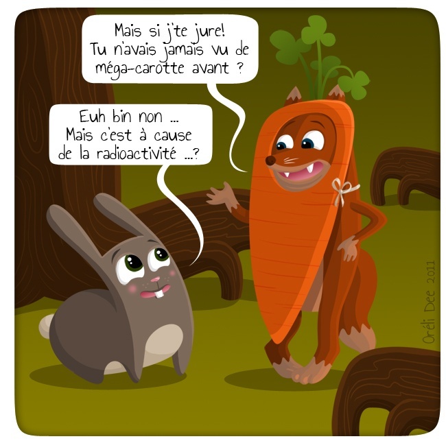 renard-carotte et lapin crétin