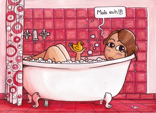prendre un bain avec un canard