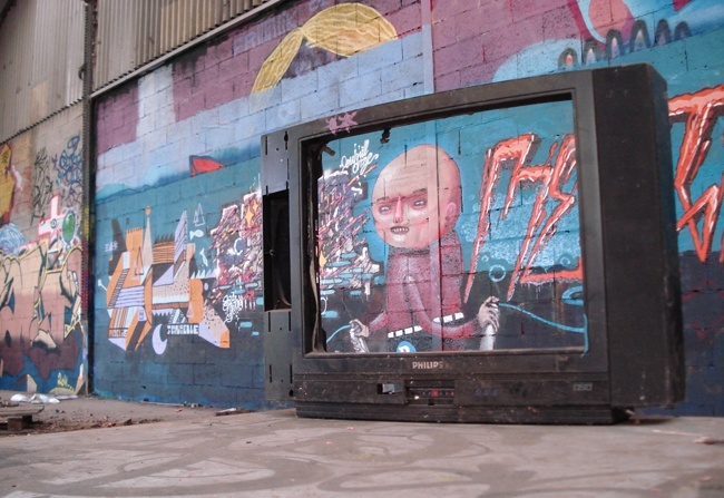 graffiti télévision